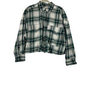 Abercrombie & Fitch crop women's shirt Small oversized  up to 50'chest 20' long